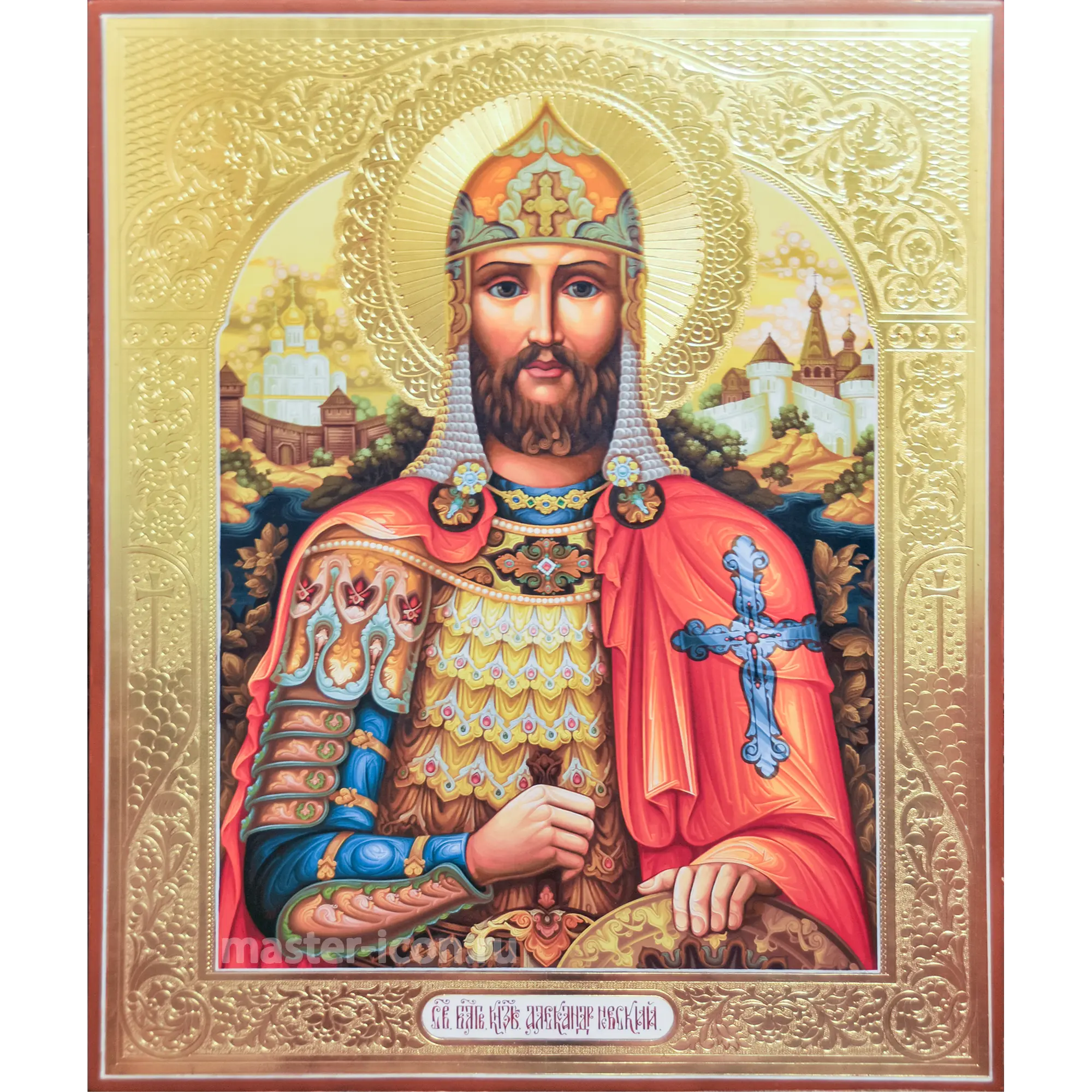 Икона князь Александр Невский Икона князь Александр Невский