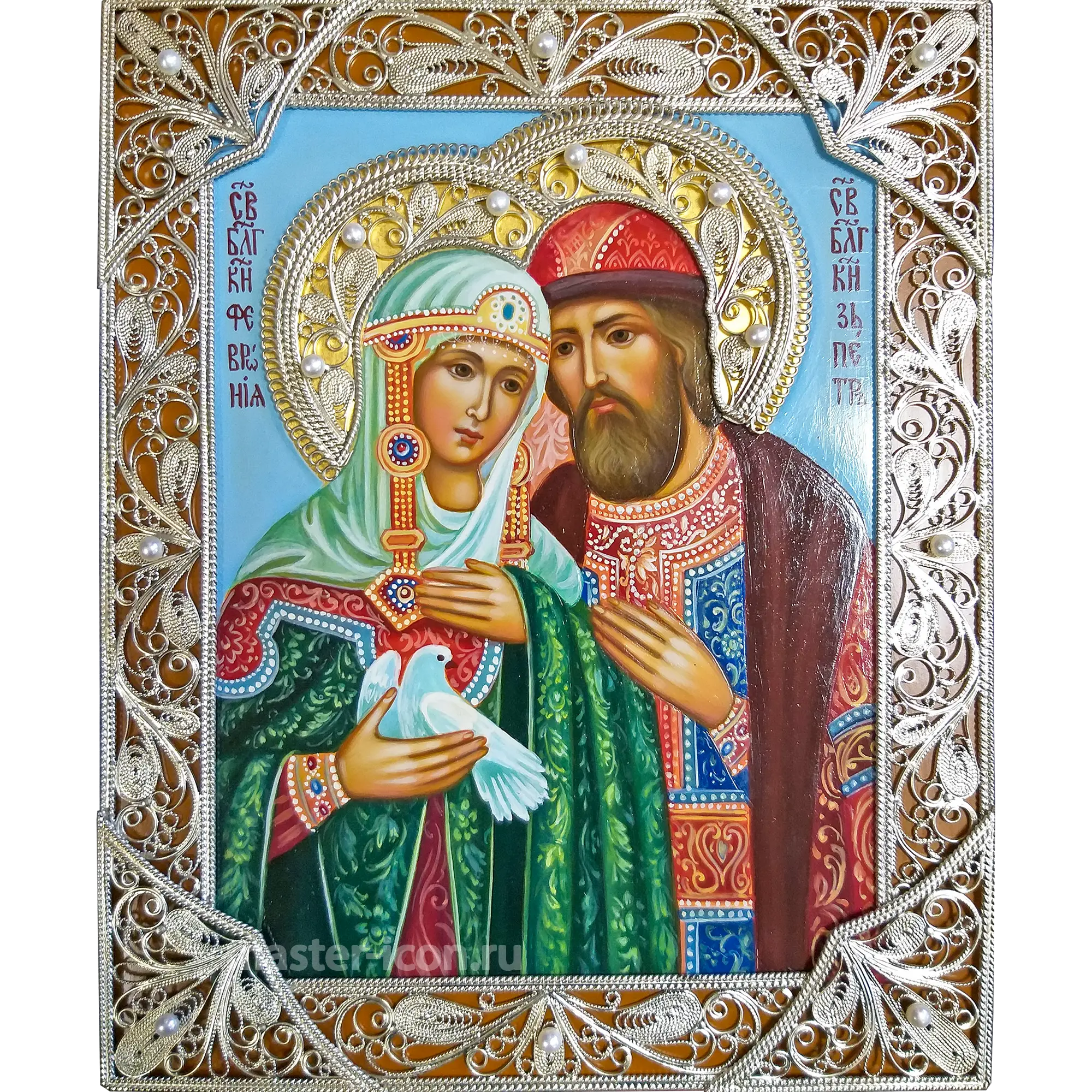 Икона скань Петр и Феврония Икона скань Петр и Феврония