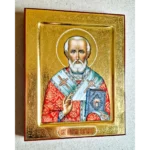 Рукописная икона Николая Угодника