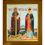 Писанная икона Петра и Февронии